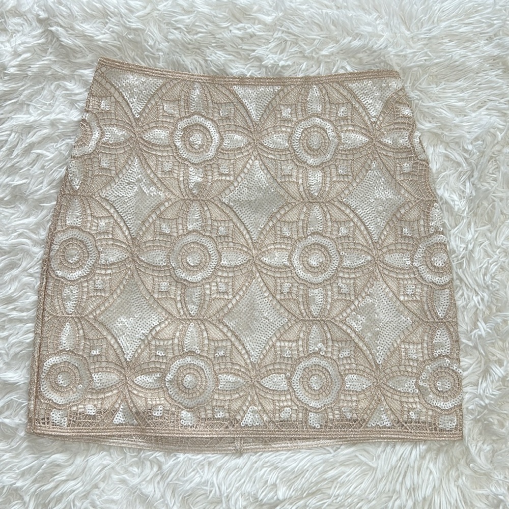 NWT Express Sequins Mini Skirt Sz 4